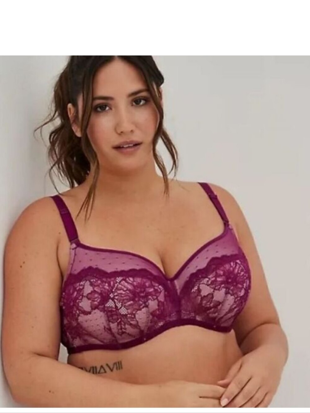 torrid Plum Lace Underwire Lightly Lined Bra